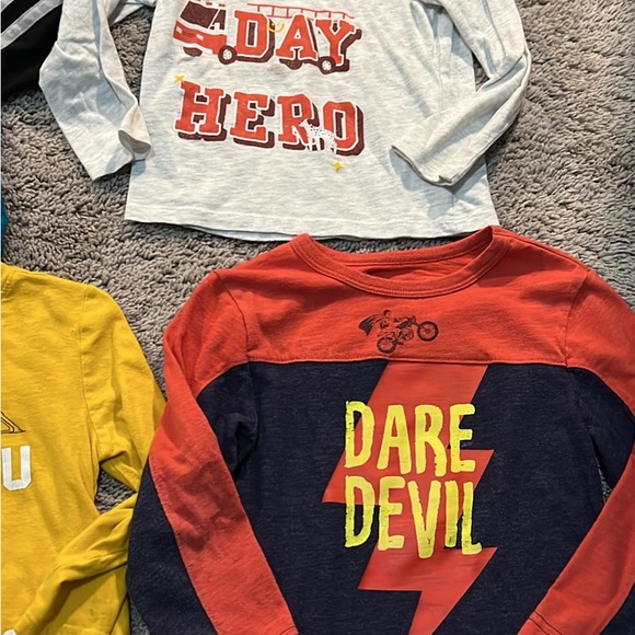 Toddler 4T Boys Long Sleeve Winter Shirt Bundle - 8 pcs - Picture 5 of 7